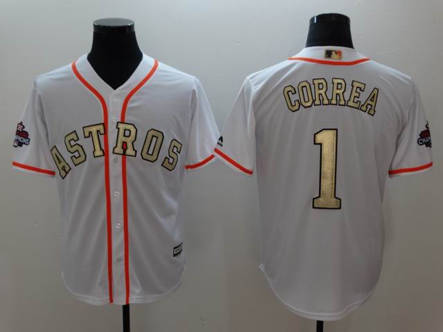 2017 world championship Houston Astros gold jerseys-001